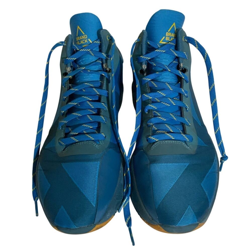 BrandBlack Rare Liquid Metal Basketball Shoes Lightning Blue Men's Size 10 USED